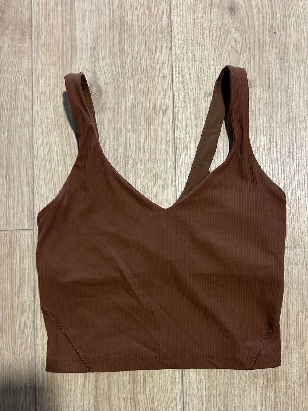 NWOT lululemon athletica Ribbed Align Crop Tank Top in Brown